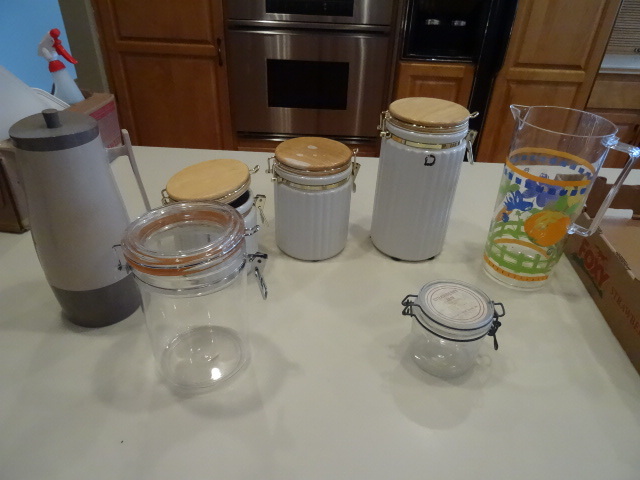 lot 33 image: Kitchen Canisters, Pitcher