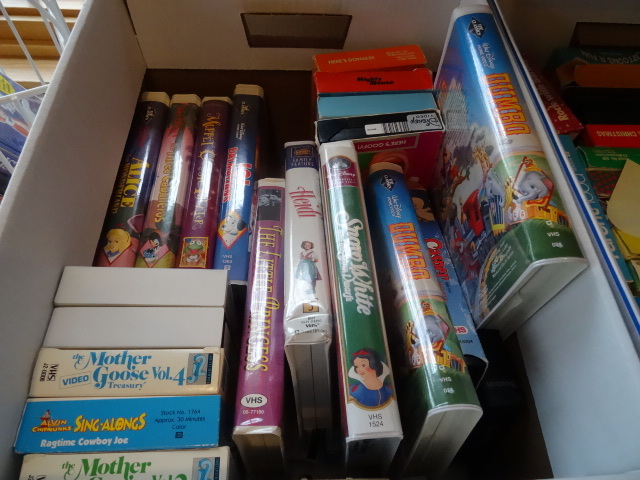 lot 51 image: VHS Tapes Disney & More 2 Boxes