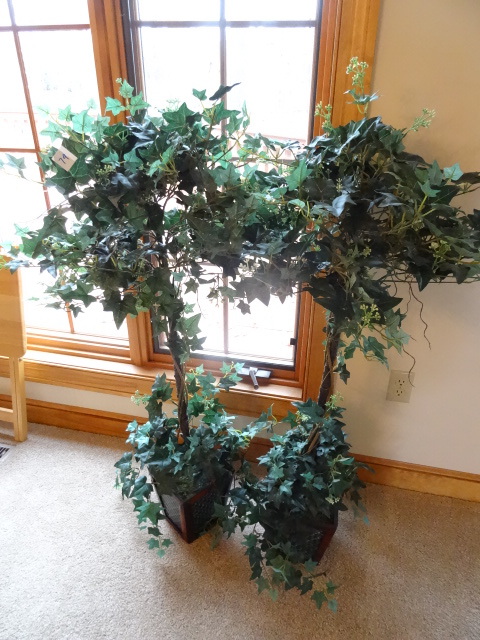 lot 79 image: 2 Matching Artificial Trees 48 Tall