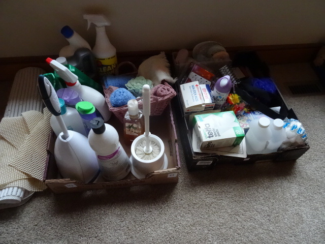 lot 99 image: Misc Cleaning Products, Bathroom Supplies