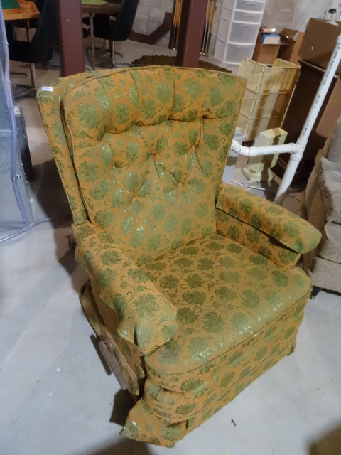 lot 193 image: Rocker & Recliner Chair, Turfed Back