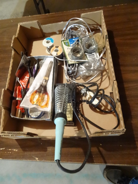lot 241 image: Soldering Iron WLead Supplies For Stain Glass