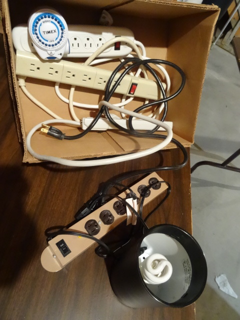 lot 247 image: Power Strips, Timer & Lamps