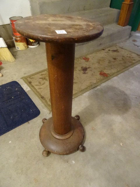 lot 295 image: Oak Plant Stand
