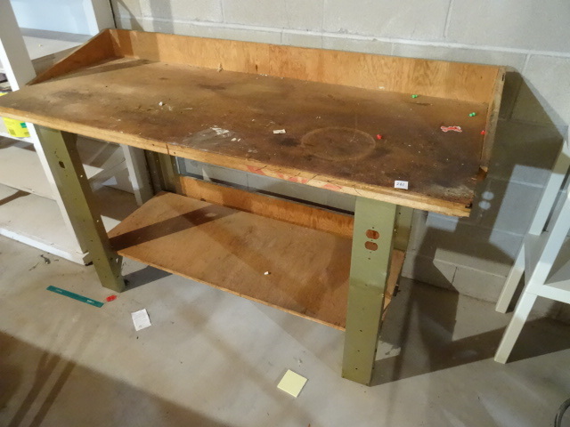 lot 261 image: Work Bench 62 X 25 X 34