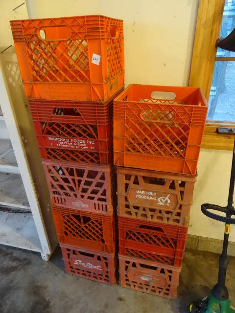 lot 264 image: 9 Milk Crates
