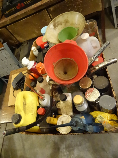 lot 301 image: Automotive Chemicals, Funnels