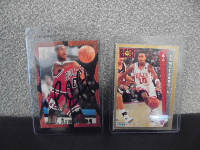 lot 27 image: Autographed B.J. Armstrong Card