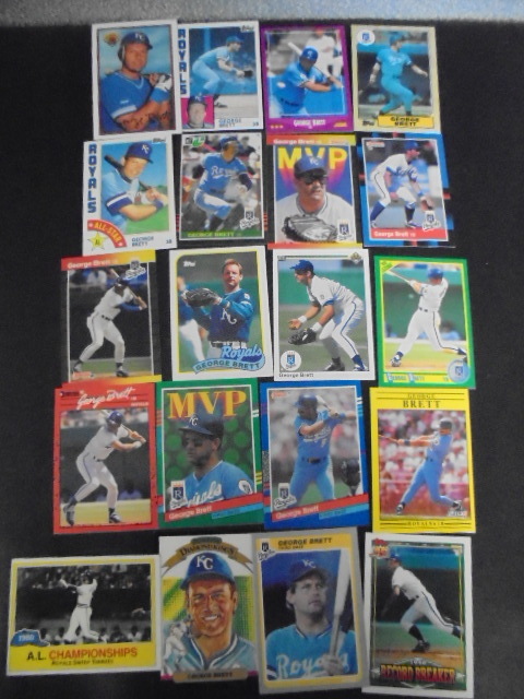 lot 30 image: George Brett Cards