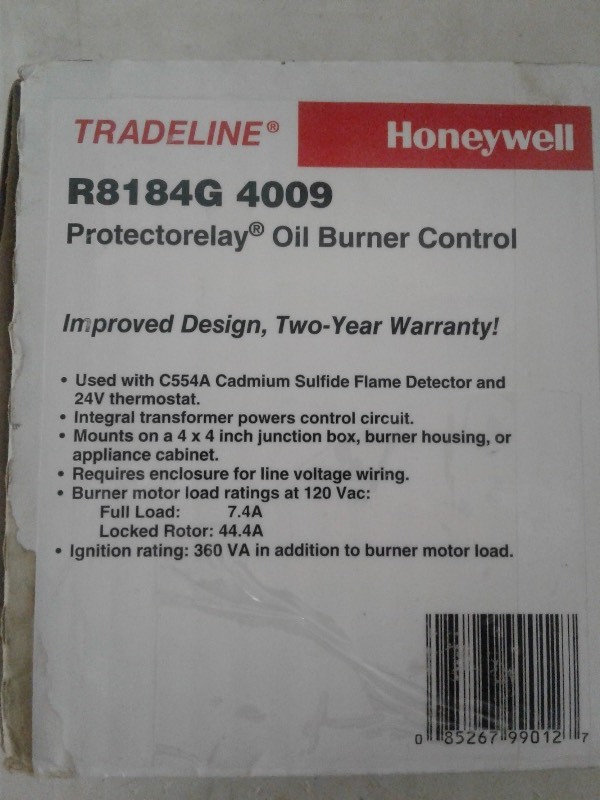 Honeywell Protectorelay Oil Burner Control