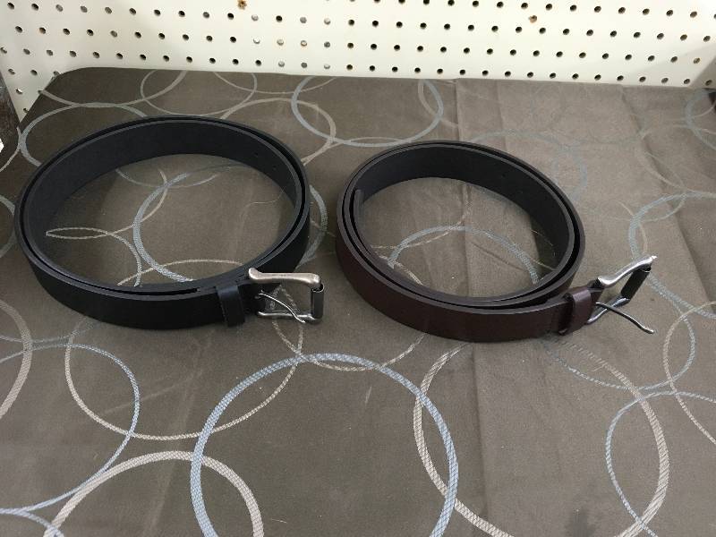 lot 12 image: Scandia Woods 2 Belts For 1 Pr Black-Brown 2XL, MSRP $24.99
