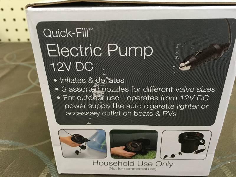 lot 40 image: INT Quick-Fill 12 Volt Pump Black