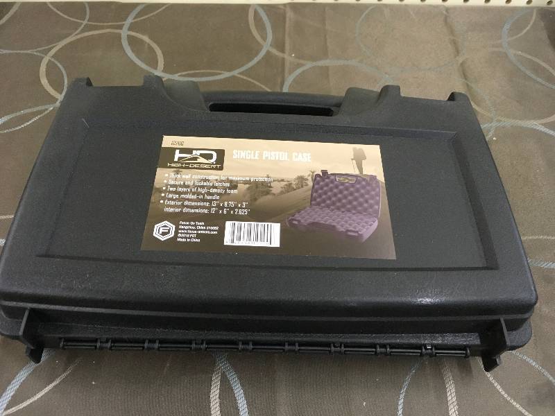 lot 30 image: High-Desert Plastic Pistol Case, MSRP $14.99