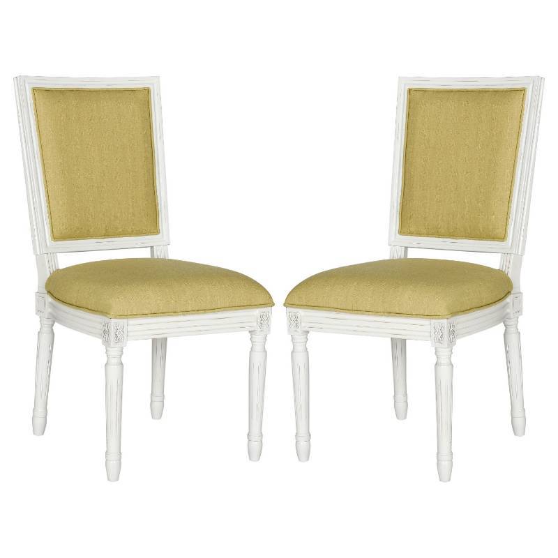 lot 5 image: Safavieh Buchanan Rect Side Ch Spring Green, MSRP $449.99