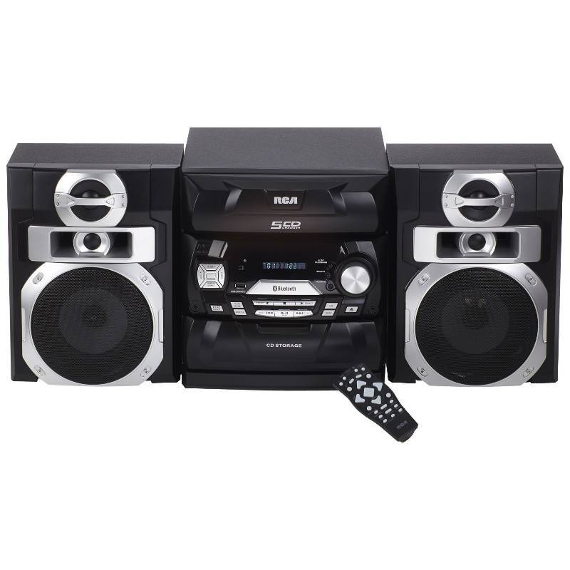 lot 16 image: RCA 400W 5-CD Home Stereo, MSRP $169.99