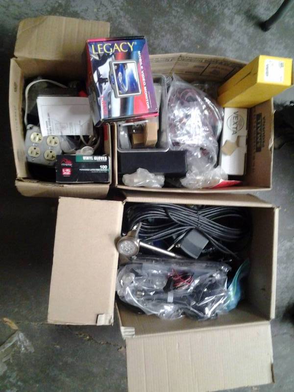3-Boxes Of Electrical Related