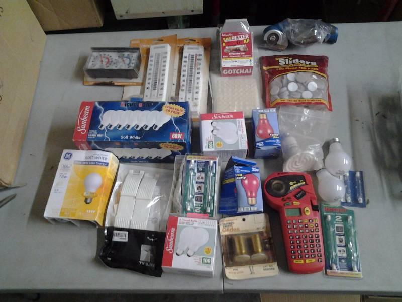Light Bulbs, Thermometers, Furniture Slides Label Maker