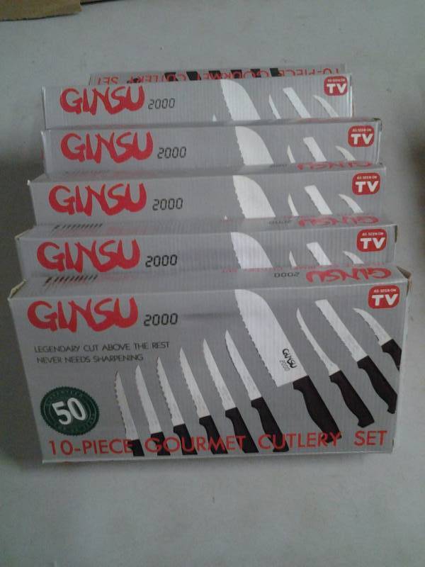 6-Boxes Of Ginsu 10 Piece Gourmet Cutlery Sets