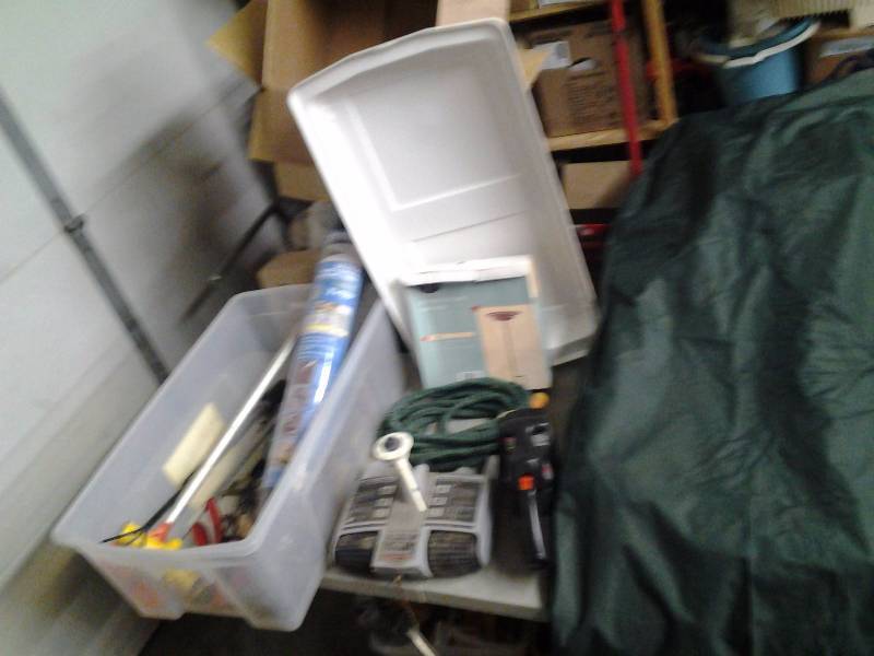 Tub With Lid Full Of Lawn & Garden Related