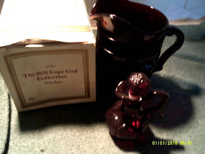VINTAGE CAPE COD RUBY RED PITCHERS