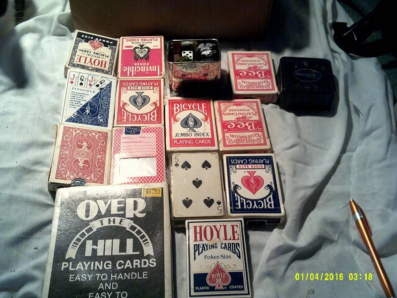 PLAYING CARDS AND DICE