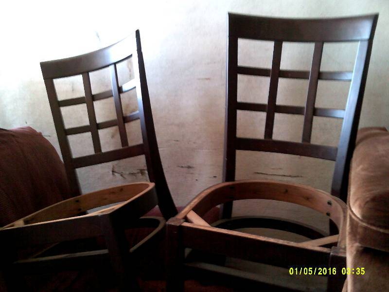 2 WOODEN CHAIRS