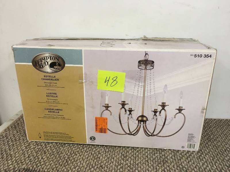lot 48 image: Hampton Bay Estelle Chandelier