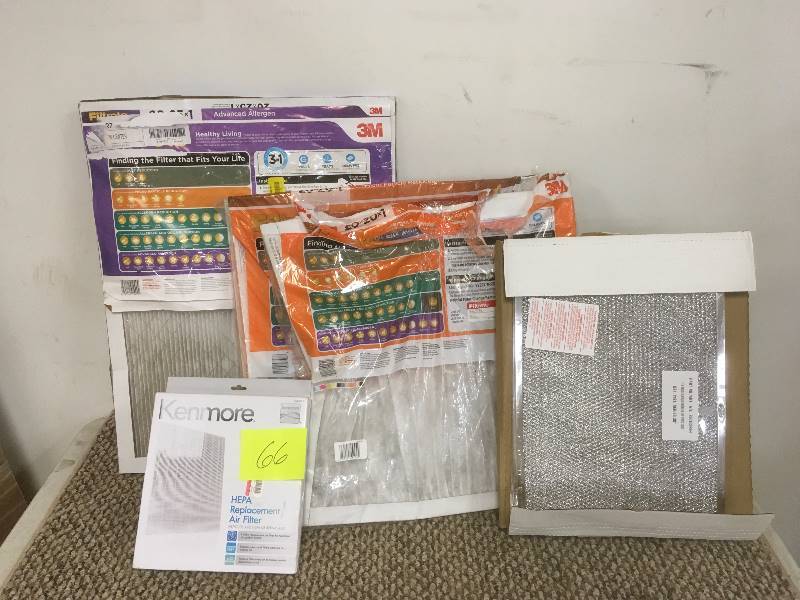 lot 66 image: Various Furnace Filters - Lot of 6