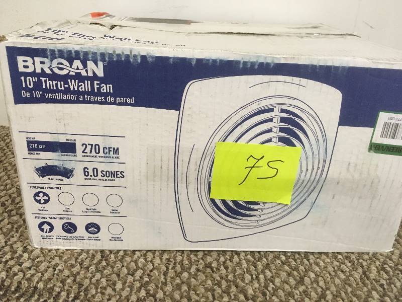 lot 75 image: Brian 10 Thru-Wall Fan