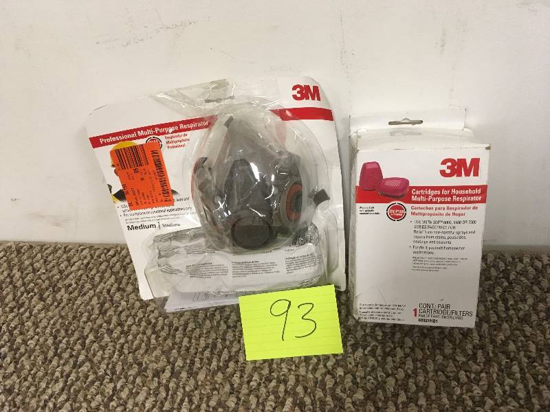 lot 93 image: 3M Respirator & Replacement Cartridges