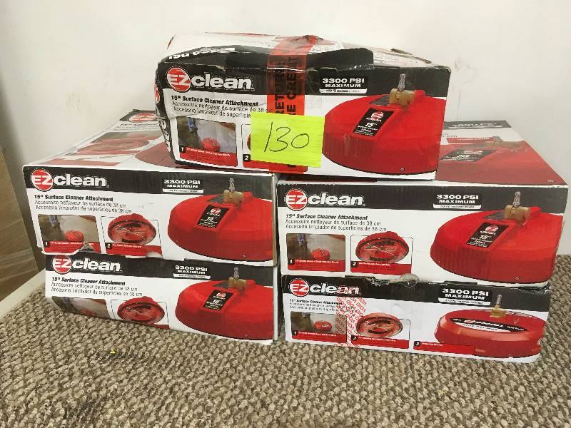 lot 130 image: EZ Clean 15 Surface Cleaner Attachmetn 3300 PSI MAX  Lot of 5