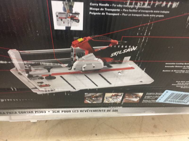 lot 143 image: Skil 7.0 Amp 4-38 in. Corded Flooring Saw open box never used