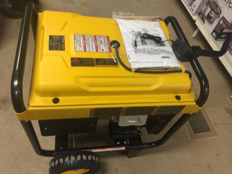 lot 148 image: DEWALT 7,000-Watt Gasoline Powered Electric Start Portable Generator in like New working conditions