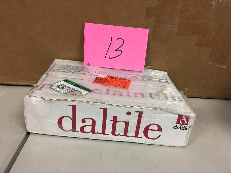 lot 13 image: Daltile Forest Hills Crema 3 in. x 12 in. Porcelain Floor Bullnose Tile