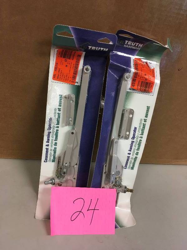 lot 24 image: Truth Hardware Casement & Awning Operator - Lot of 2