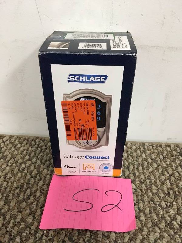 lot 52 image: Schlage Connect Touchsceen Deadbolt with Alarm