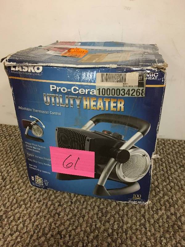 lot 61 image: Lasko Pro-Ceramic Utility Heater