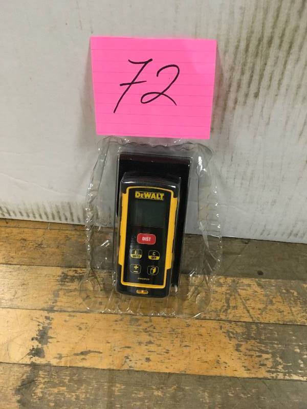 lot 72 image: DeWalt DW03050 165 ft. Laser Distance Measurer