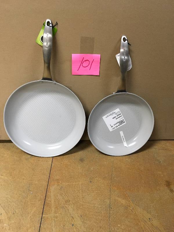 lot 101 image: GreenPan 2pc Fry Pan