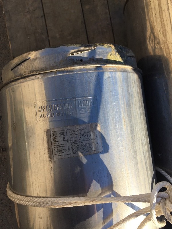 METALBESTOS 7  STAINLESS STEEL  CHIMNEY  PIPE