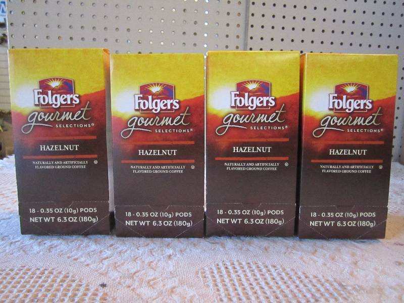 lot 16 image: 4 Boxes Folgers Gourmet Coffee Haze...