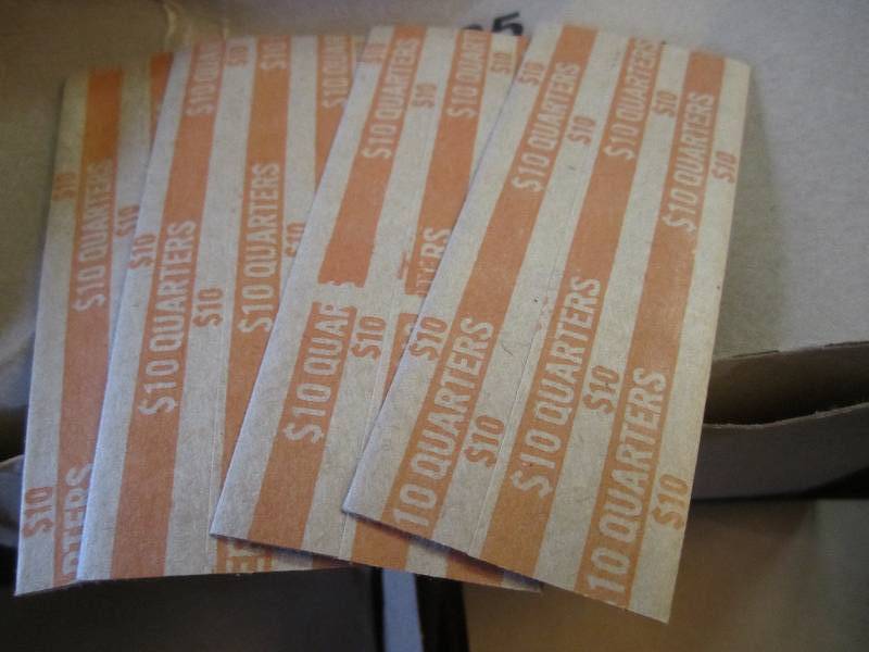lot 34 image: Lot of 10,000 Flat Coin WrapsRolls...