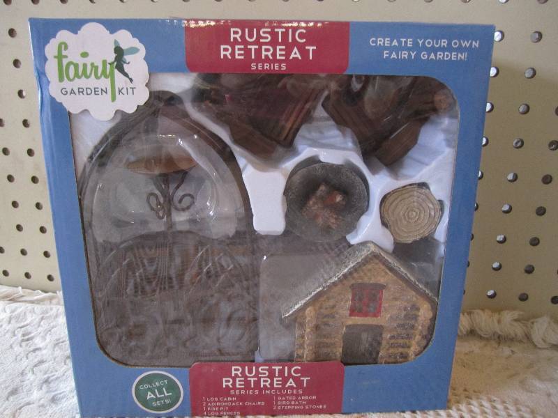lot 43 image: Fairy Garden Kit Rustic Retreat Ser...