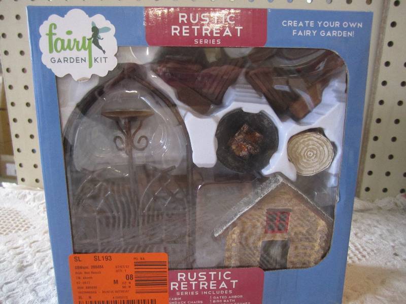 lot 47 image: Fairy Garden Kit Rustic Retreat Ser...