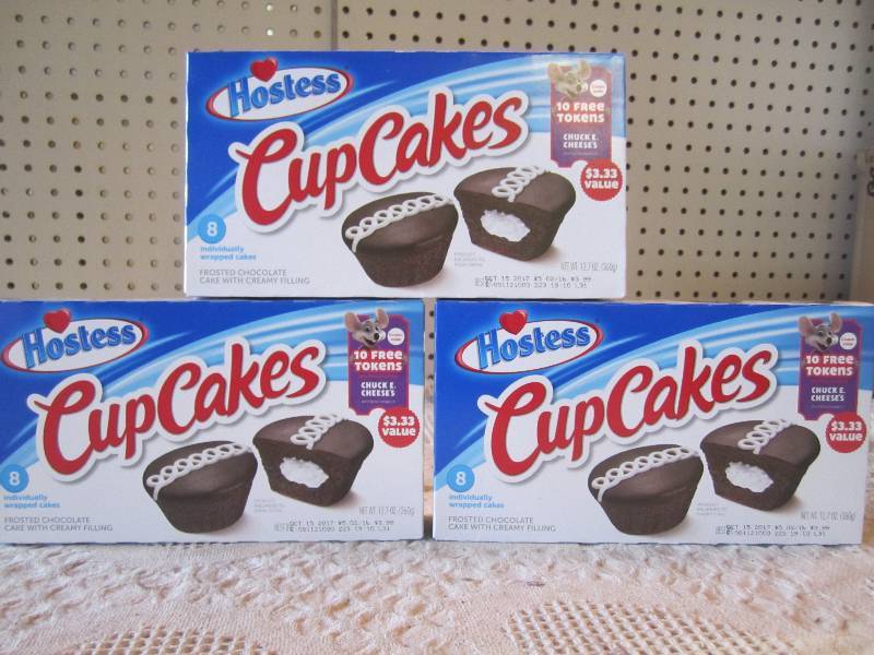 lot 59 image: 3 Boxes Hostess Cup Cakes Best by O...