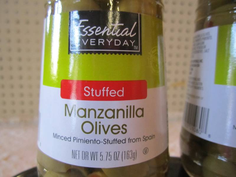 lot 63 image: Lot of 5 Jars Stuffed Manzanilla Ol...