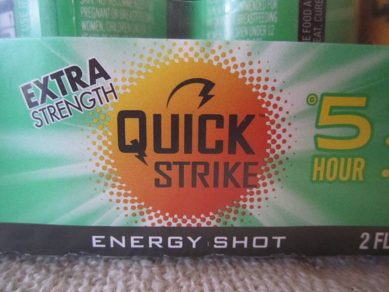 lot 88 image: Pack of 12 Quick Strike 5 Hour Ener...