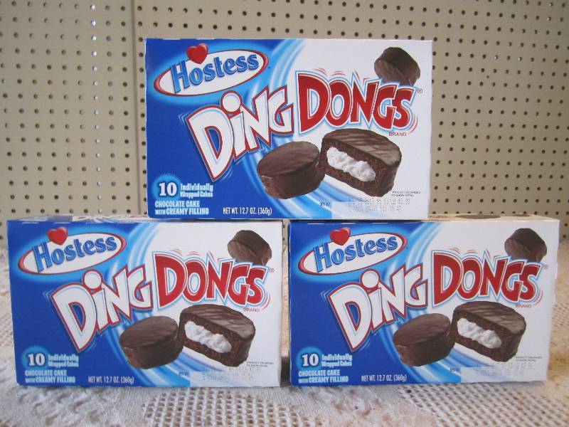 lot 116 image: 3 Boxes Hostess Ding Dongs Best by ...