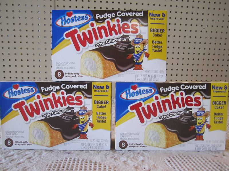 lot 120 image: 3 Boxes Hostess Fudge Covered Twink...