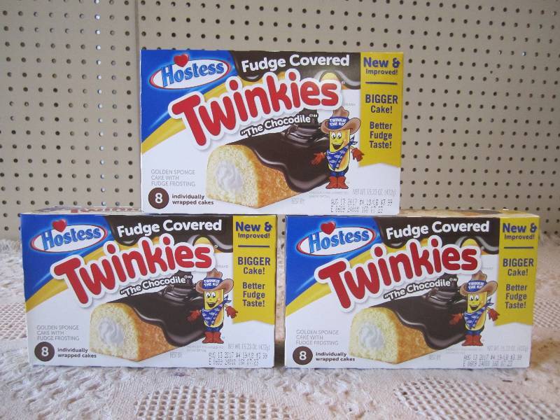 lot 121 image: 3 Boxes Hostess Fudge Covered Twink...